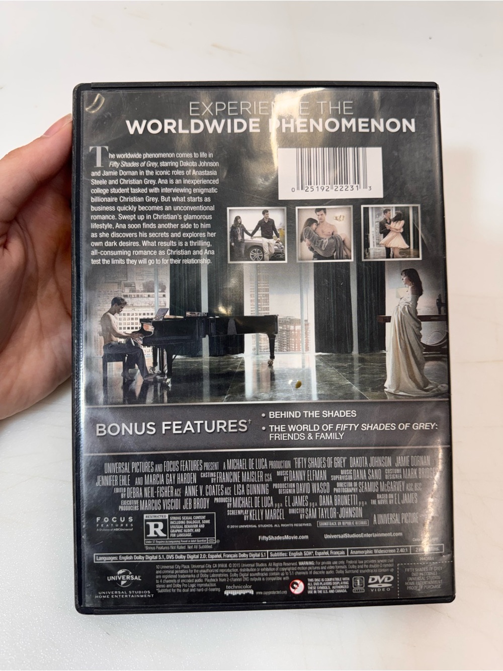 Fifty Shades of Grey (DVD, 2015) Disc Tested, Working - Picture 2 of 3